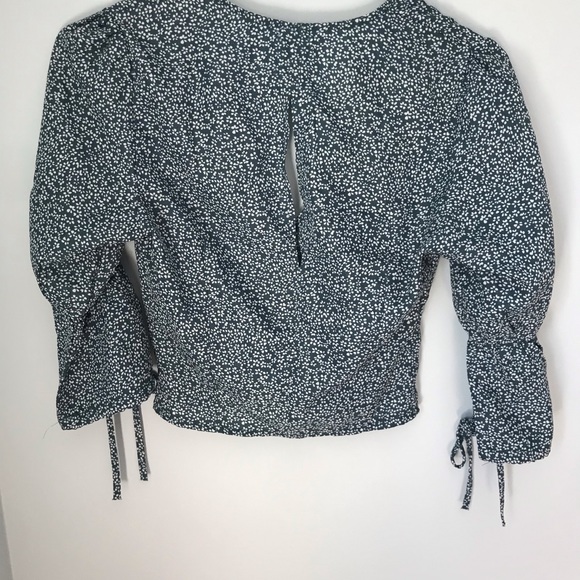 Princess Polly Mersea Top Teal 2 - Picture 5 of 6